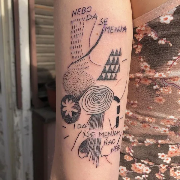 Illustrative tattoo by erol_sjajni in Zagreb