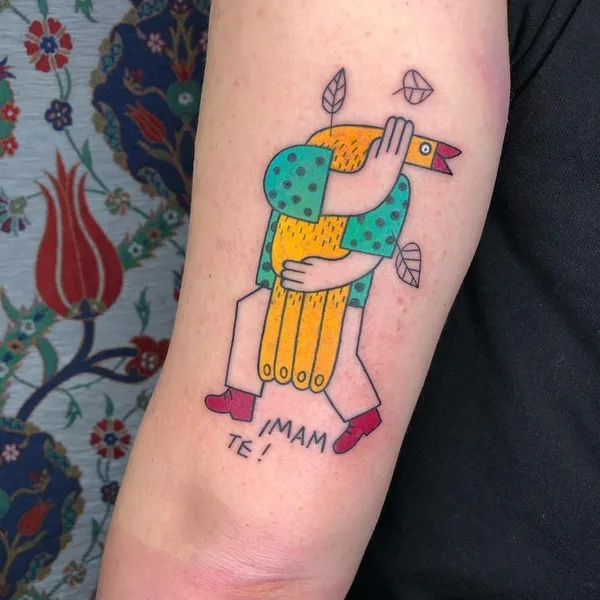 Illustrative tattoo by erol_sjajni in Zagreb