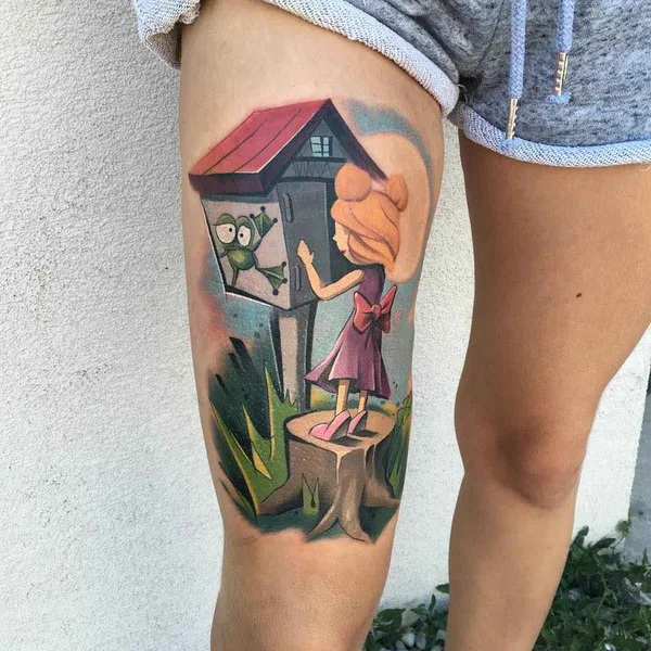 New School tattoo by Matej Martius in Trnava