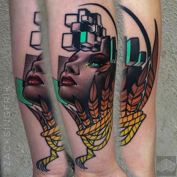 Realism tattoo by Zack Singer in Dallas