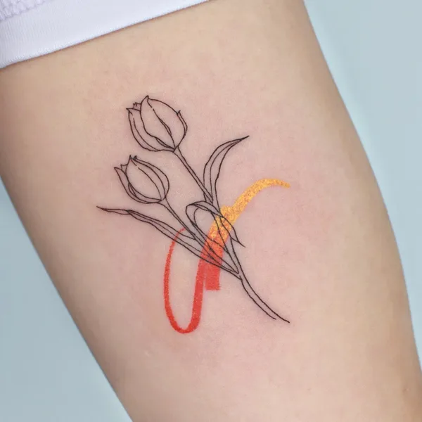 Minimalism tattoo by Joo Joo in Seoul