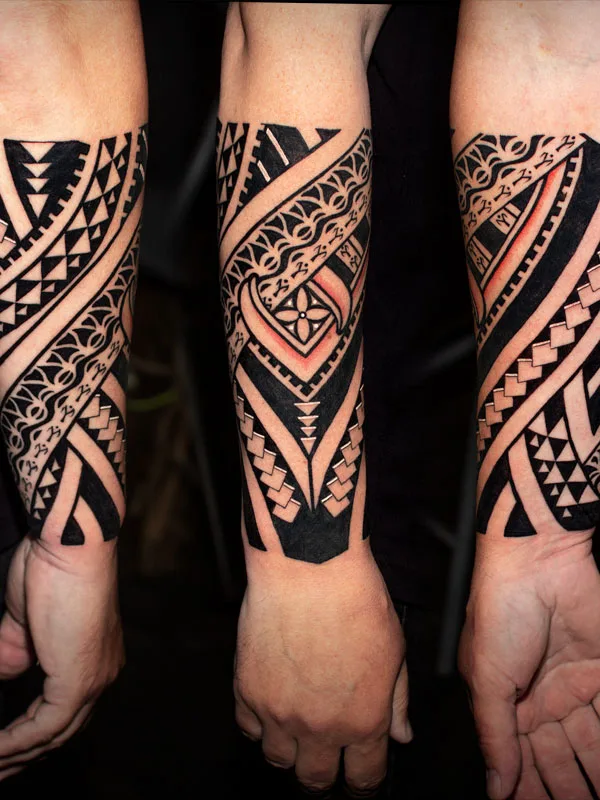 black tribal Tatuagem em forearm #71187 | Tatuador Константин Овсянников