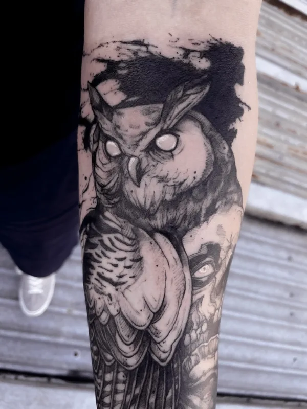 black and grey black and grey татуировка на forearm #71204 | Тату мастер Елизавета Проворова