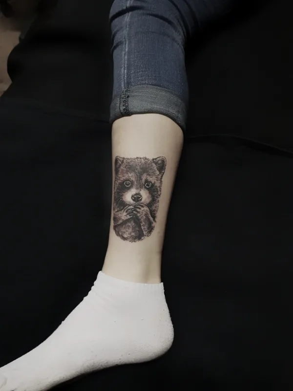 black and grey realism татуировка на calf #71219 | Тату мастер Максим Дяченко MaximDtattoo studio