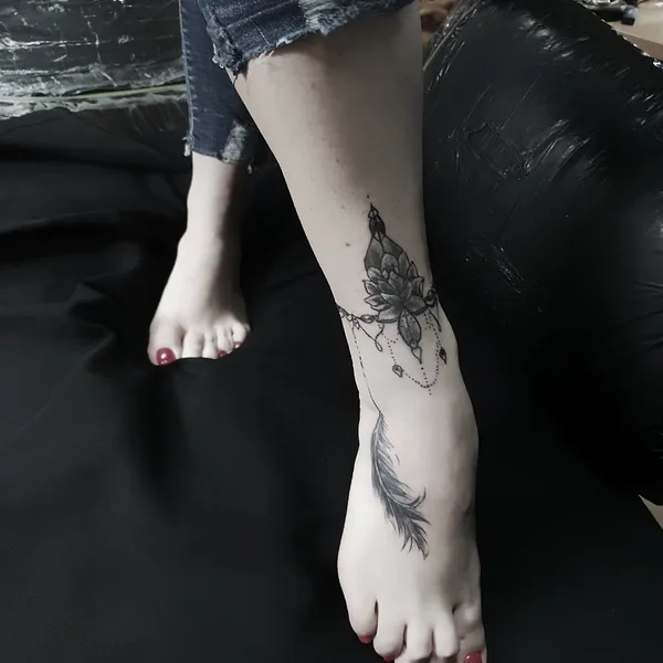 Каллиграфия tattoo by Максим Дяченко MaximDtattoo studio in Алматы