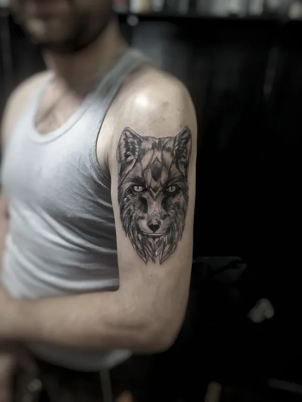 male black and grey black and grey татуировка на upper arm #71226 | Тату мастер Максим Дяченко MaximDtattoo studio