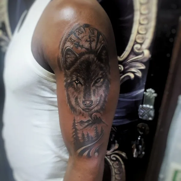 Каллиграфия tattoo by Максим Дяченко MaximDtattoo studio in Алматы