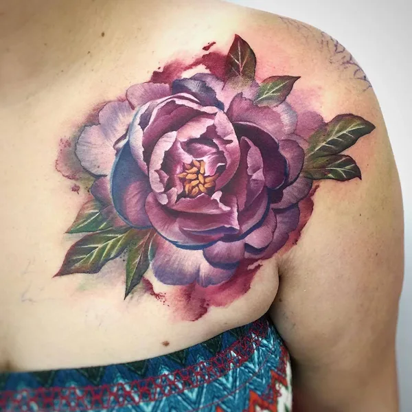 Watercolor tattoo by Lianne Moule in Chelmsford