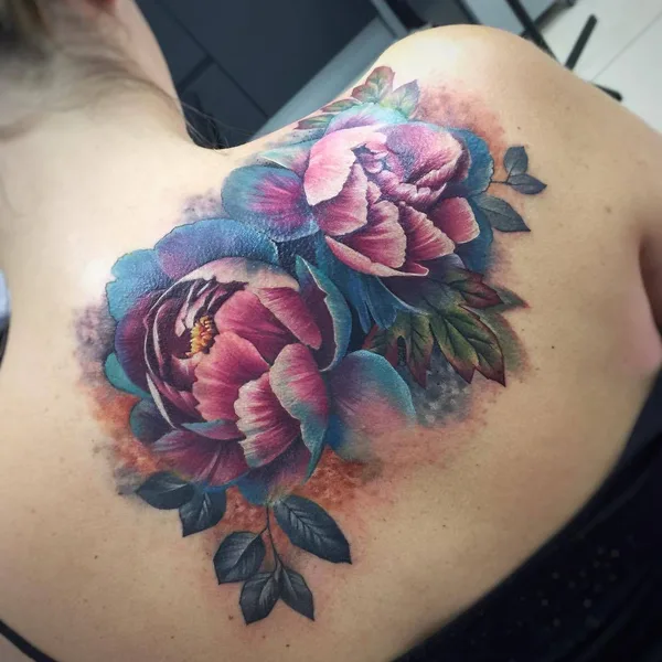 Watercolor tattoo by Lianne Moule in Chelmsford