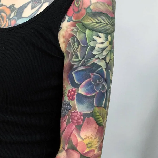 Watercolor tattoo by Lianne Moule in Chelmsford