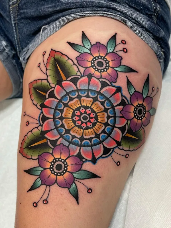 Neo Traditional tattoo by Katie McGowan in Little Rock