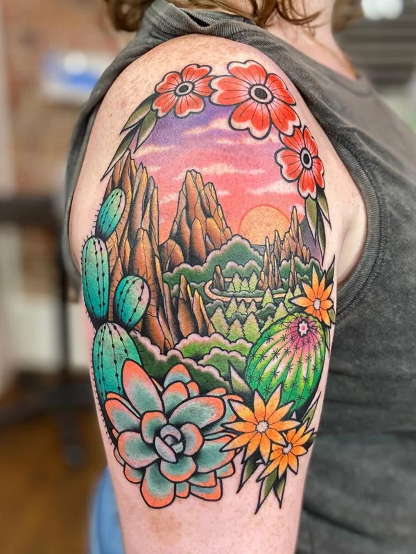 Neo Traditional tattoo by Katie McGowan in Little Rock