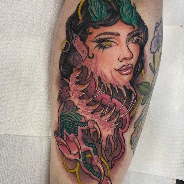 Нео традиционная tattoo by Maia Brouillette in Little Rock