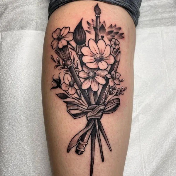 Graphic tattoo by Carl McReynolds in Little Rock