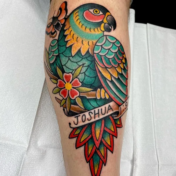 Graphic tattoo by Carl McReynolds in Little Rock