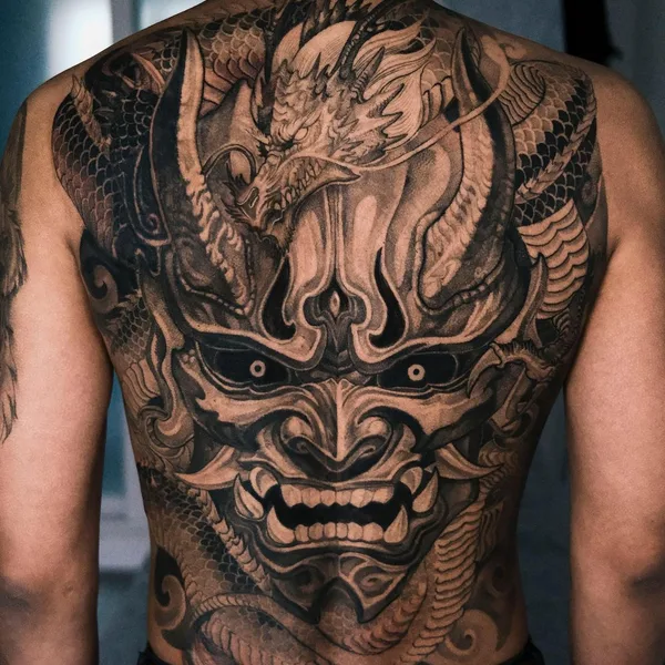 Oriental tattoo by Girin Tattoo in Seoul