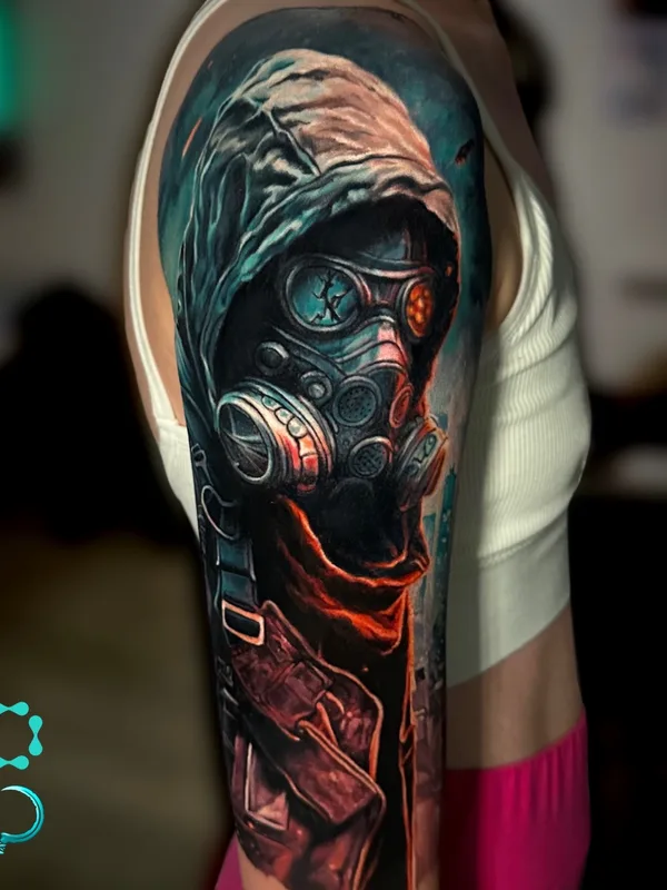 female color realism татуировка на full sleeve #72975 | Тату мастер Даниил Шольтин
