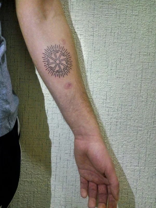 black linework татуировка на forearm #58924 | Тату мастер Dzen.tattooo