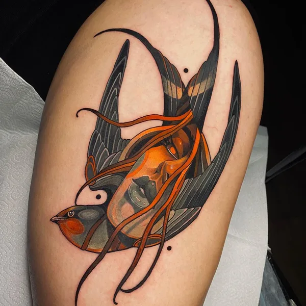 Neo Traditional tattoo by Жан Поль Марат in Moscow
