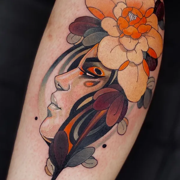 Neo Traditional tattoo by Жан Поль Марат in Moscow