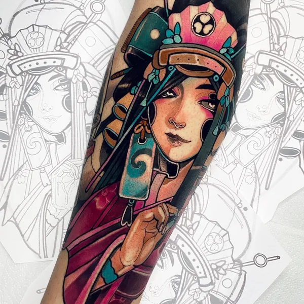 Neo Traditional tattoo by Жан Поль Марат in Moscow