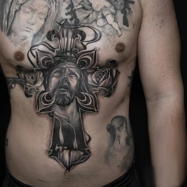 Black & Grey tattoo by Красное Микеланджело in Казань