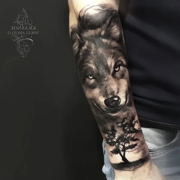 Black & Grey tattoo by Красное Микеланджело in Казань