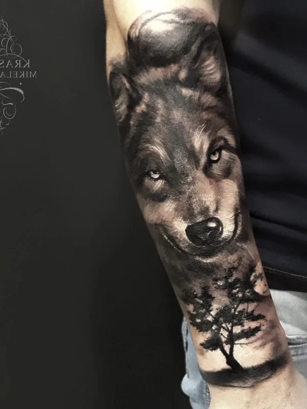 black and grey realism Tatuaggio su forearm #60514 | Tatuatore Красное Микеланджело