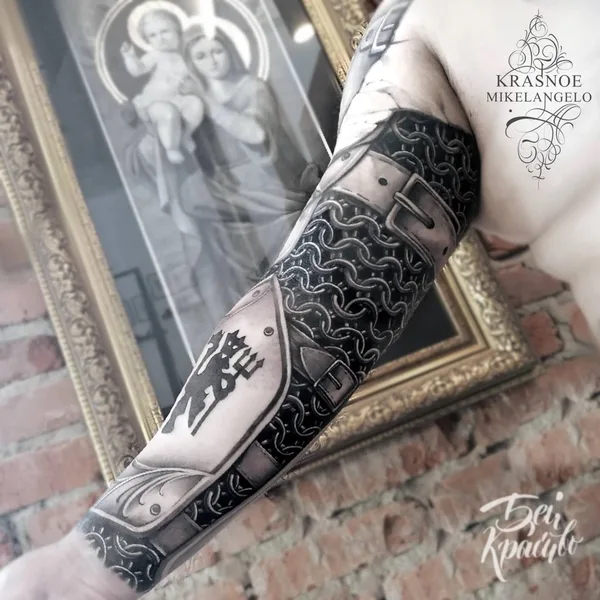 Black & Grey tattoo by Красное Микеланджело in Казань