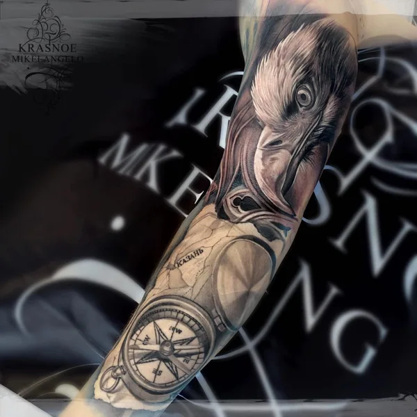 Black & Grey tattoo by Красное Микеланджело in Казань