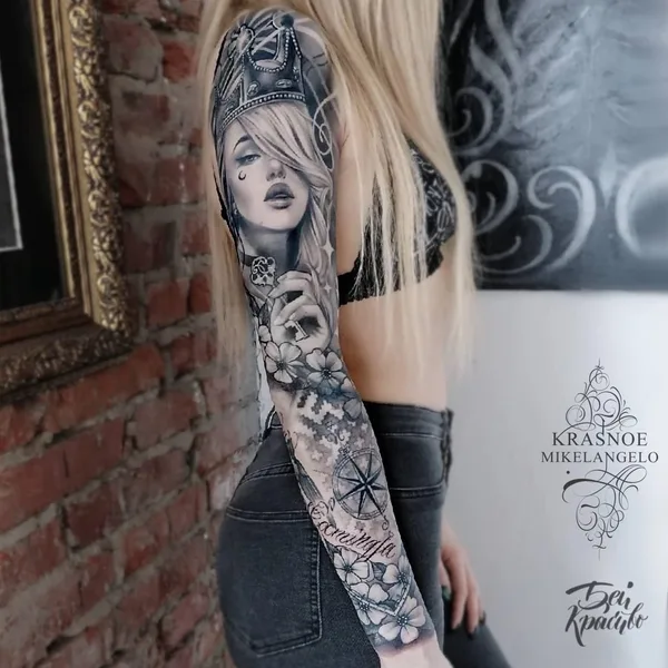 Black & Grey tattoo by Красное Микеланджело in Казань