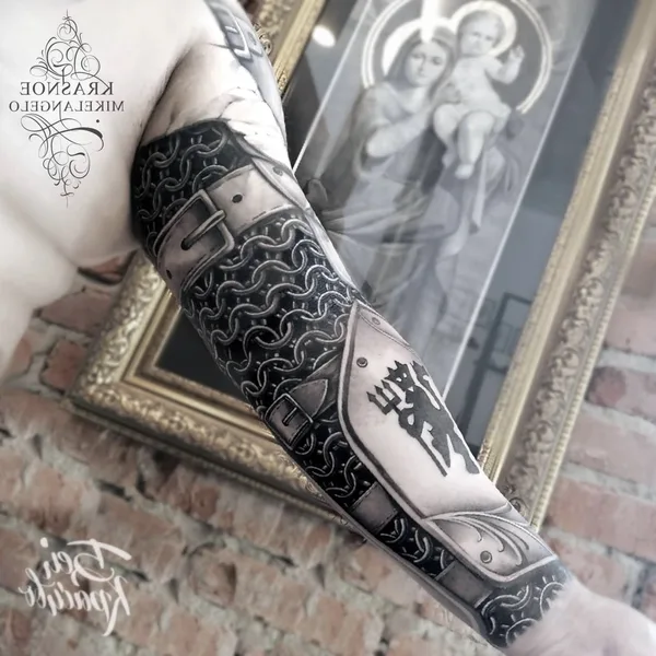 Black & Grey tattoo by Красное Микеланджело in Казань