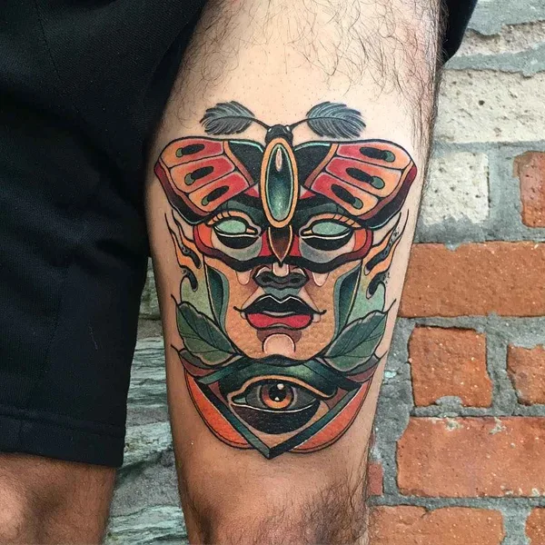 Нео традиционная tattoo by Achilleas Aber in Athina