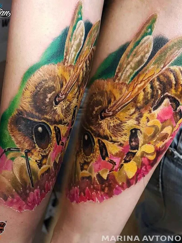 color realism tatouage sur forearm #2612 | Artiste tatoueur Марина Автономова