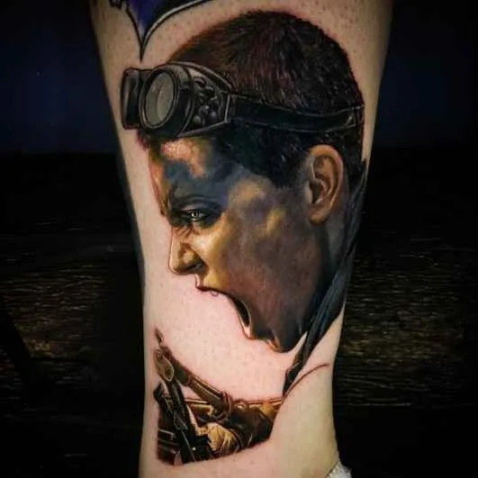 color realism tattoo auf calf #4363 | Tätowierer Carlos Rojas