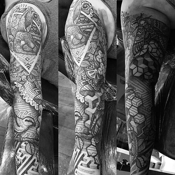 Dotwork tattoo by Paul Davies