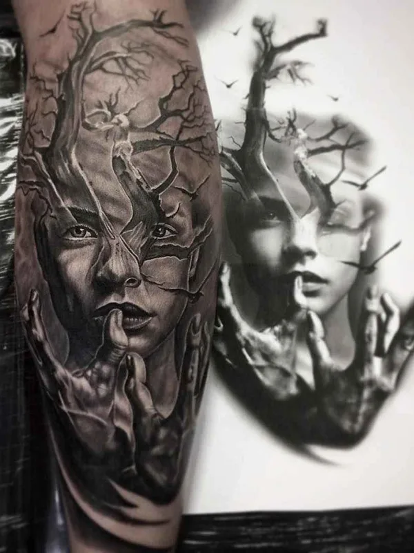female black and grey black and grey татуировка на forearm #4611 | Тату мастер Mauro Amaral