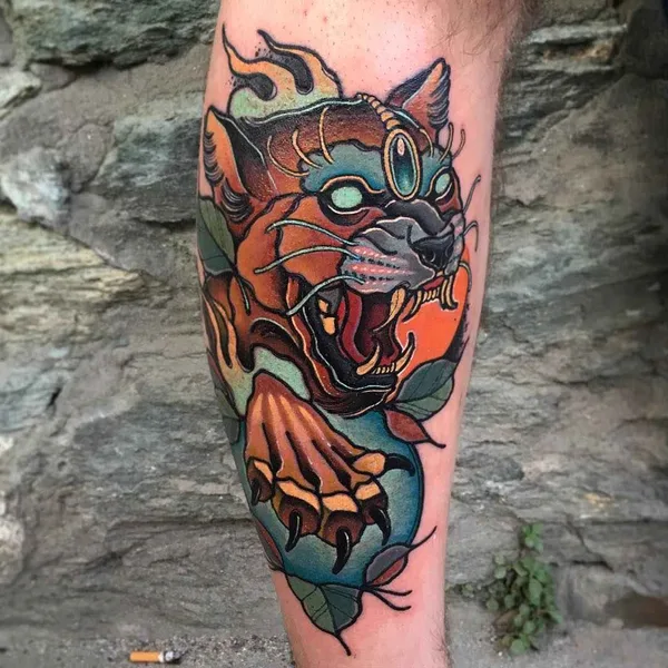 Нео традиционная tattoo by Achilleas Aber in Athina