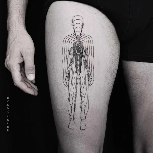 Dotwork tattoo by Emrah Ozhan in Istanbul