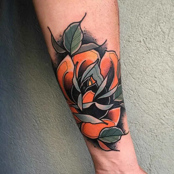 Нео традиционная tattoo by Achilleas Aber in Athina