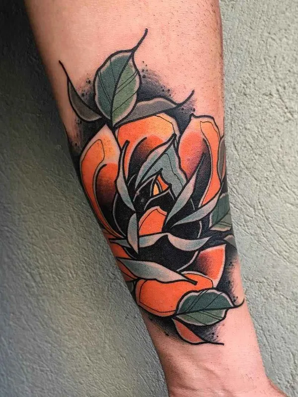 color neo traditional tatuaje en forearm #2067 | Tatuador Achilleas Aber