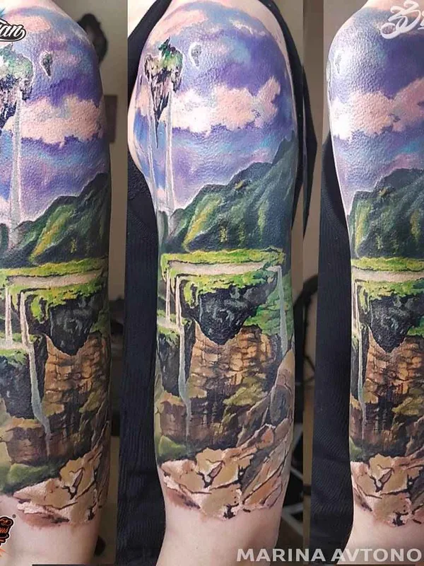 color realism tatouage sur full sleeve #2613 | Artiste tatoueur Марина Автономова