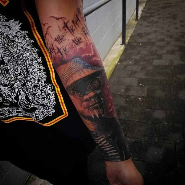 Realism tattoo by Karl van der Linden in Napier