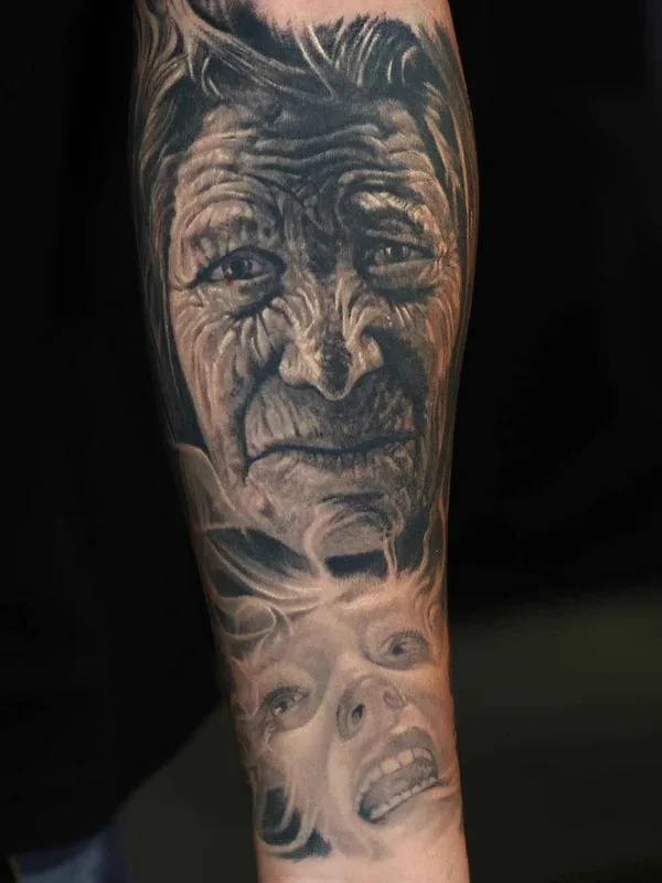 black and grey realism tattoo on forearm #1806 | Tattoo Artist Dongkyu Lee (Qtattoo)
