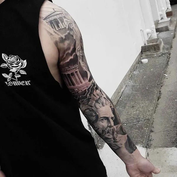 Realism tattoo by Karl van der Linden in Napier
