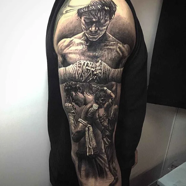 Portrait tattoo by Steve Butcher in Corona