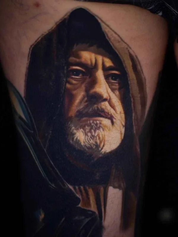 color realism tatouage sur thigh #2811 | Artiste tatoueur Nikko Hurtado