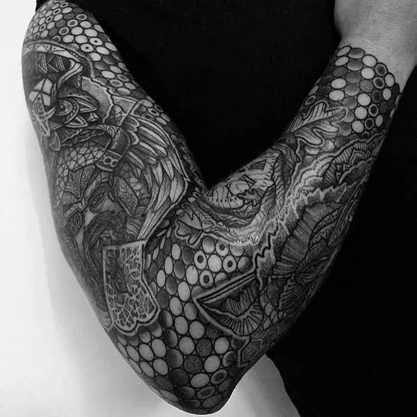 Dotwork tattoo by Paul Davies