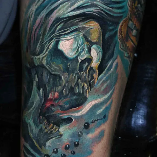 Portrait tattoo by Dongkyu Lee (Qtattoo) in Seoul