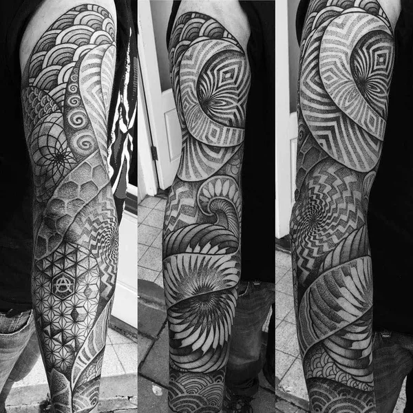 Dotwork tattoo by Paul Davies